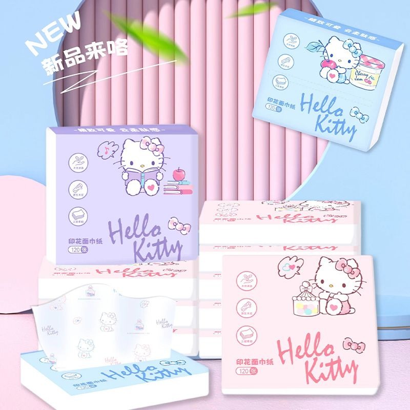 Cosplay Floating Prop - Yeni Hello Kitty Çantalı Mendiller 6'lı