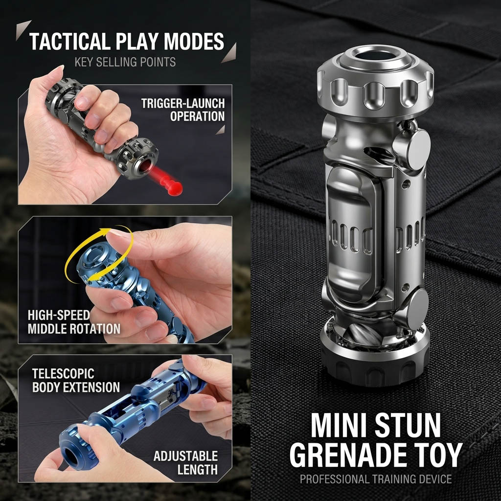 Cosplay Prop Pistol - Dönen Taktik Oyuncak Tabanca Modeli Stres